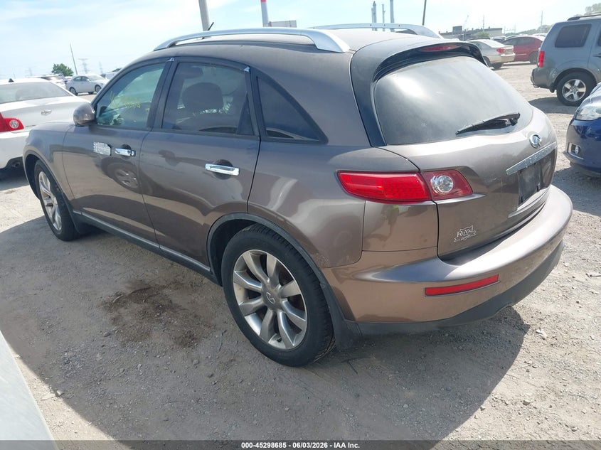 2004 Infiniti Fx35 VIN JNRAS08W84X210446 IAAI salvage auction — NORMAL WEAR, Clear (Indiana), sold $600 on 2026-07-15 (photo 3)