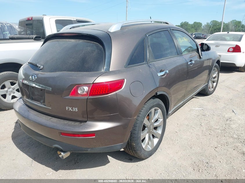 2004 Infiniti Fx35 VIN JNRAS08W84X210446 IAAI salvage auction — NORMAL WEAR, Clear (Indiana), sold $600 on 2026-07-15 (photo 4)