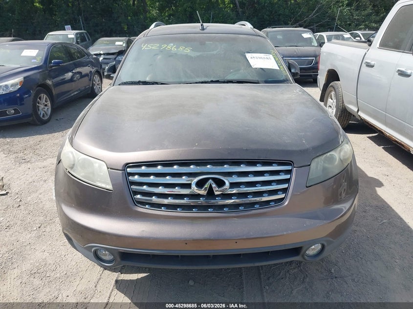 2004 Infiniti Fx35 VIN JNRAS08W84X210446 IAAI salvage auction — NORMAL WEAR, Clear (Indiana), sold $600 on 2026-07-15 (photo 6)
