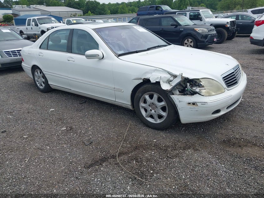 2001 Mercedes-benz S-klasse VIN WDBNG75J61A206283 IAAI salvage auction — RIGHT FRONT, Salvage (South Carolina), sold $550 on 2026-07-07 (photo 1)