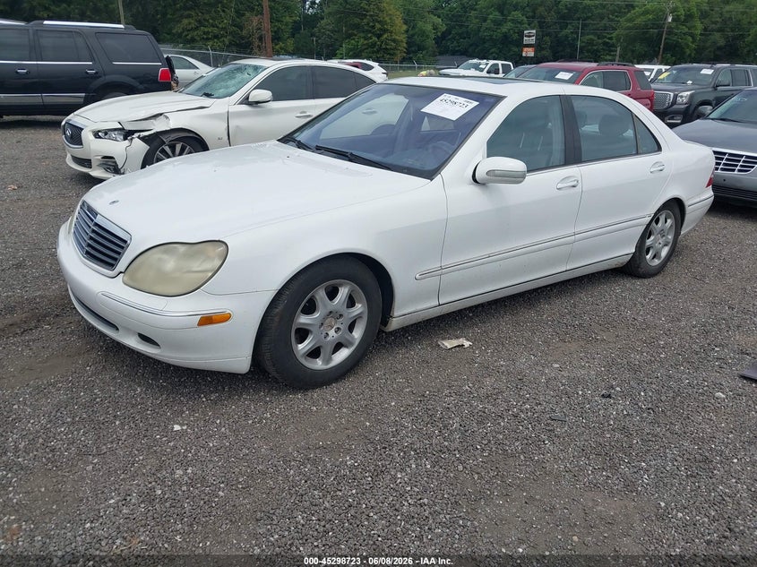 2001 Mercedes-benz S-klasse VIN WDBNG75J61A206283 IAAI salvage auction — RIGHT FRONT, Salvage (South Carolina), sold $550 on 2026-07-07 (photo 2)