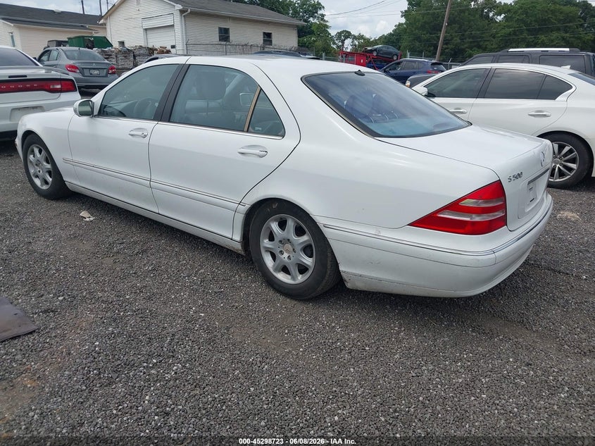 2001 Mercedes-benz S-klasse VIN WDBNG75J61A206283 IAAI salvage auction — RIGHT FRONT, Salvage (South Carolina), sold $550 on 2026-07-07 (photo 3)
