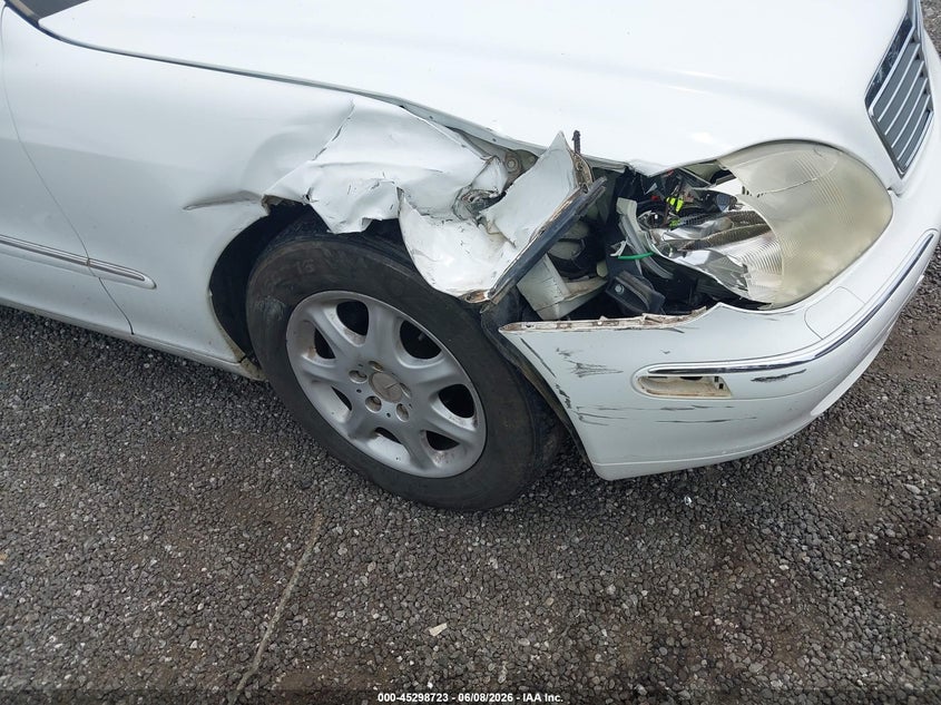 2001 Mercedes-benz S-klasse VIN WDBNG75J61A206283 IAAI salvage auction — RIGHT FRONT, Salvage (South Carolina), sold $550 on 2026-07-07 (photo 6)