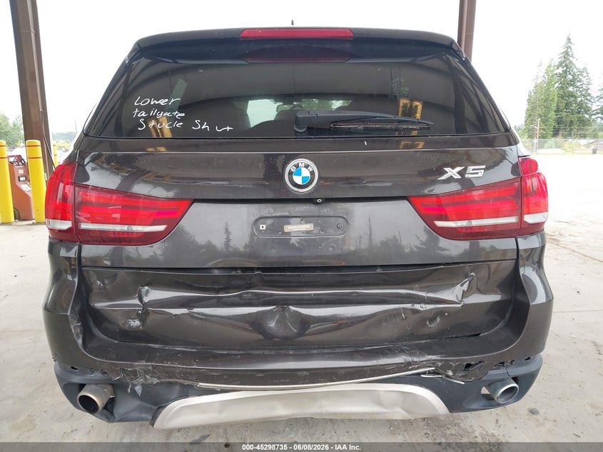 2015 BMW X5 VIN 5UXKR0C54F0P00987 IAAI salvage auction — REAR END, Salvage Title, sold $5,200 on 2026-07-08 (photo 6)