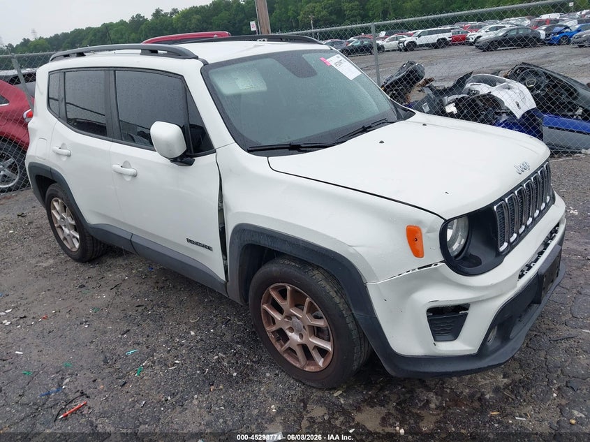 2019 Jeep Renegade VIN ZACNJABB4KPK82452 IAAI salvage auction — REAR END, Salvage Title, sold $1,850 on 2026-07-08 (photo 1)