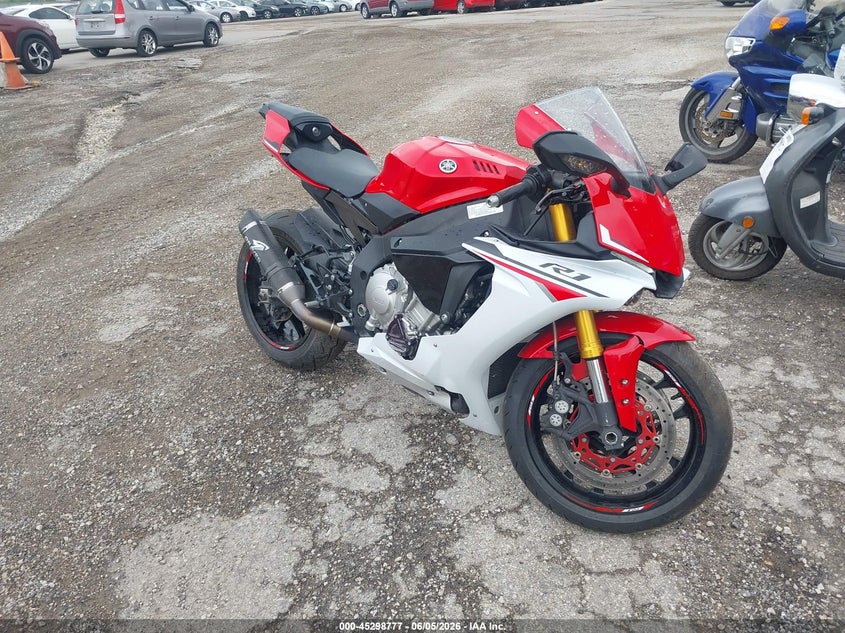 2015 Yamaha Yzf VIN JYARN39Y2FA000194 IAAI salvage auction — REAR END, Salvage (Illinois), sold $4,000 on 2026-07-22 (photo 1)
