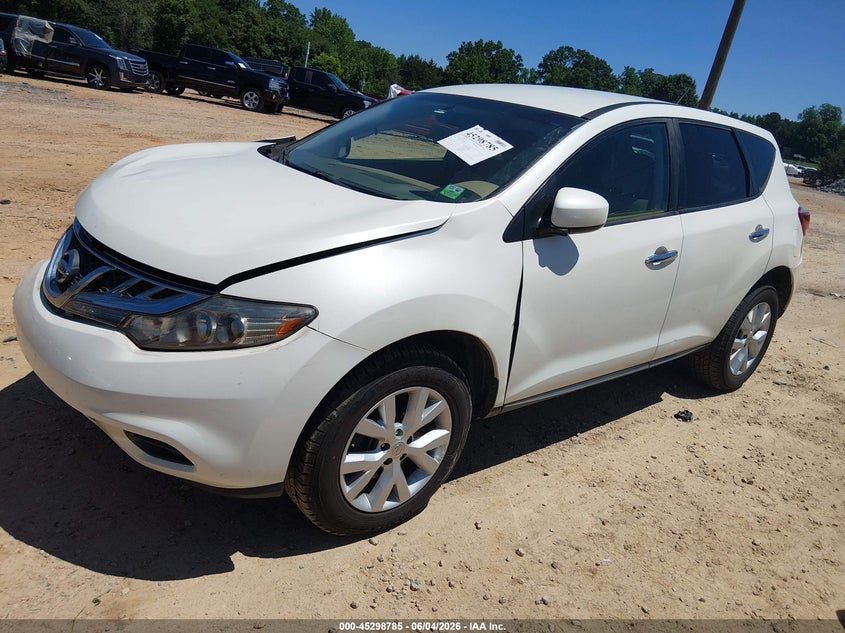 2012 Nissan Murano VIN JN8AZ1MUXCW109746 IAAI salvage auction — RIGHT FRONT, Salvage Title, sold $300 on 2026-07-09 (photo 2)