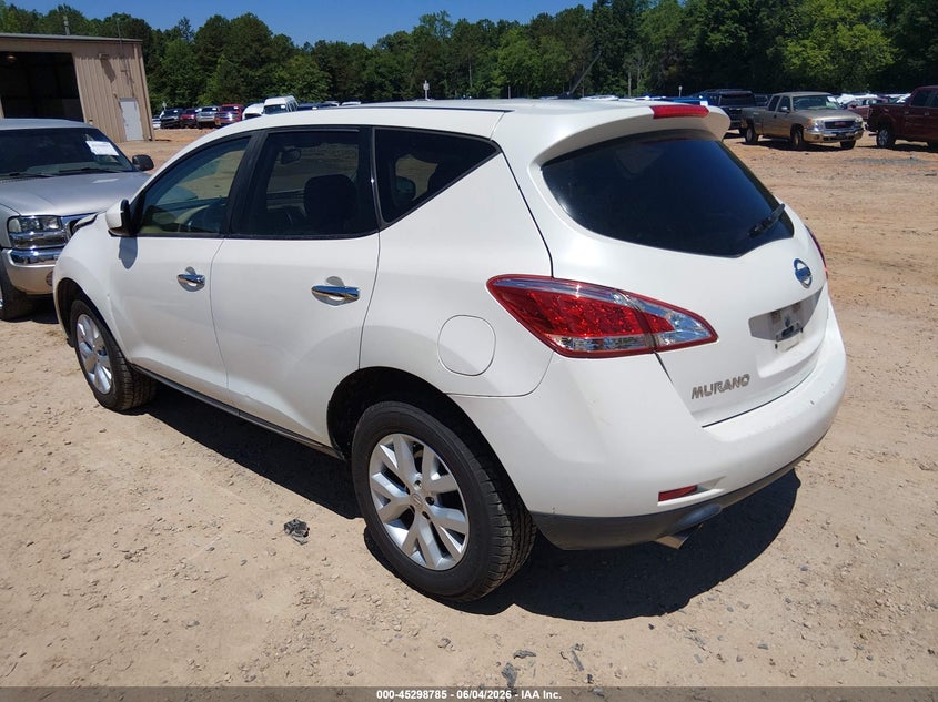 2012 Nissan Murano VIN JN8AZ1MUXCW109746 IAAI salvage auction — RIGHT FRONT, Salvage Title, sold $300 on 2026-07-09 (photo 3)