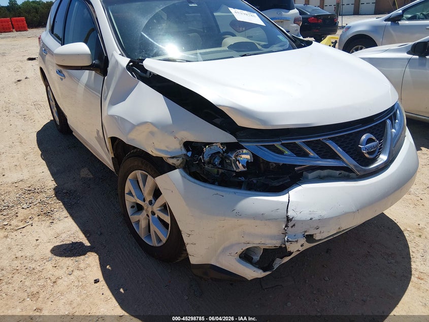 2012 Nissan Murano VIN JN8AZ1MUXCW109746 IAAI salvage auction — RIGHT FRONT, Salvage Title, sold $300 on 2026-07-09 (photo 6)
