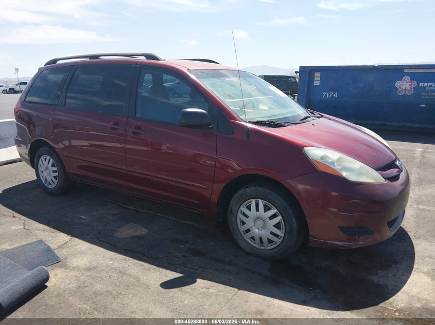 2006 Toyota Sienna VIN 5TDZA23CX6S540354 IAAI salvage auction — NORMAL WEAR, Clear (Georgia), sold $300 on 2026-07-10 (photo 1)