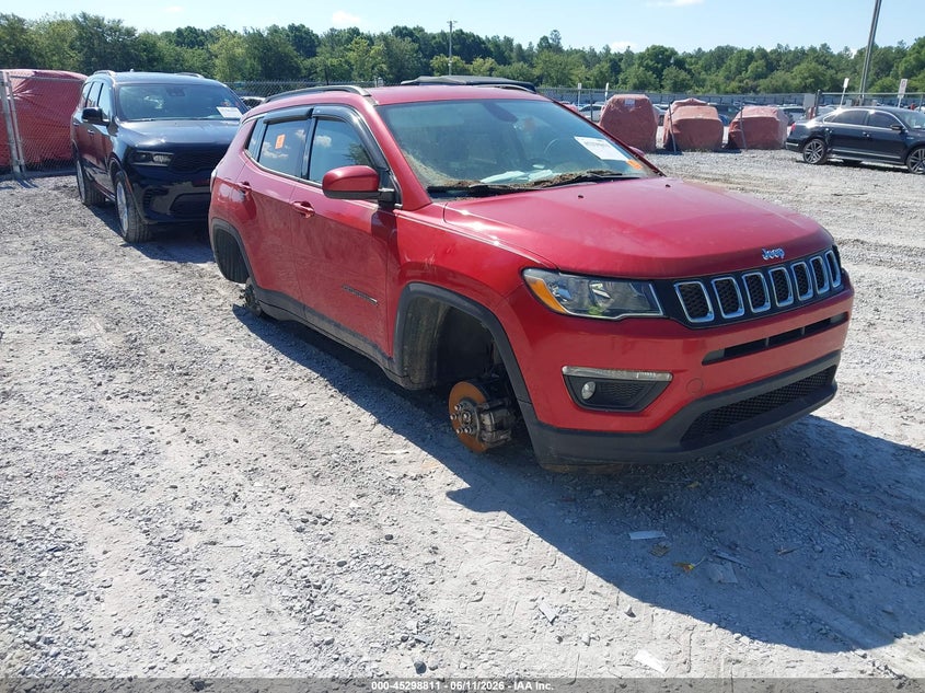 2021 Jeep Compass VIN 3C4NJCBB0MT567630 IAAI salvage auction — ALL OVER, Clear (Florida), sold $1,925 on 2026-07-09 (photo 1)