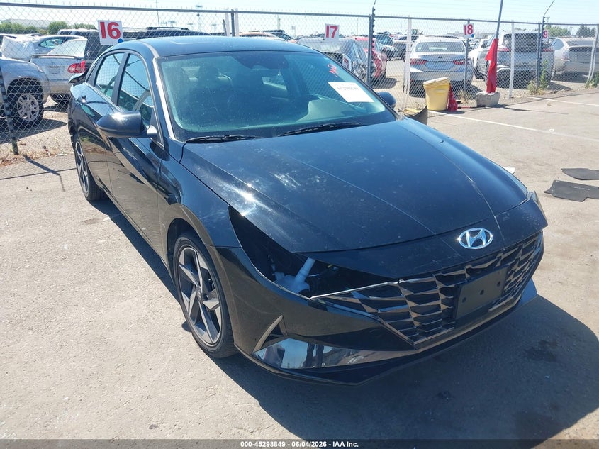 2023 Hyundai Elantra VIN KMHLN4AJXPU080743 IAAI salvage auction — REAR END, Salvage Title, sold $7,500 on 2026-07-08 (photo 1)
