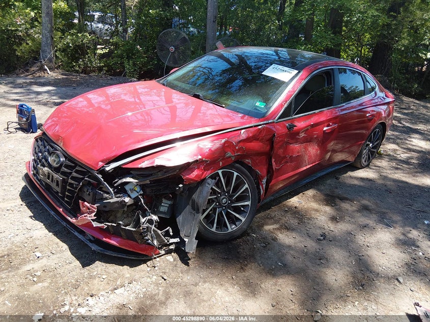 2021 Hyundai Sonata VIN 5NPEH4J20MH081130 IAAI salvage auction — FRONT END, Salvage (Virginia), sold $3,900 on 2026-07-24 (photo 2)