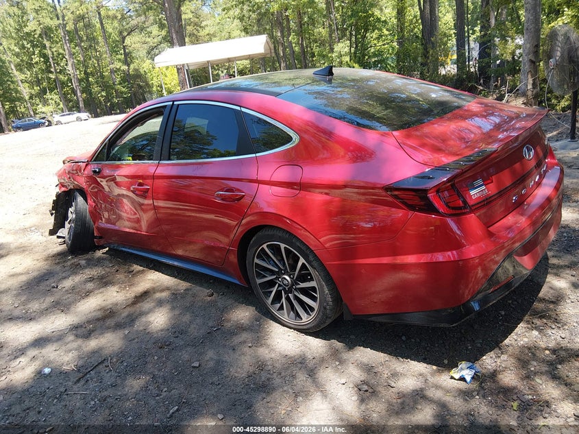 2021 Hyundai Sonata VIN 5NPEH4J20MH081130 IAAI salvage auction — FRONT END, Salvage (Virginia), sold $300 on 2026-07-23 (photo 3)