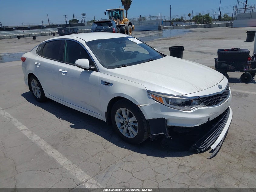 2016 Kia Optima VIN KNAGT4L32G5095724 IAAI salvage auction — REAR END, Salvage Title, sold $825 on 2026-07-08 (photo 1)