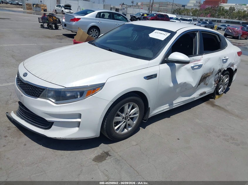 2016 Kia Optima VIN KNAGT4L32G5095724 IAAI salvage auction — REAR END, Salvage Title, sold $825 on 2026-07-08 (photo 2)