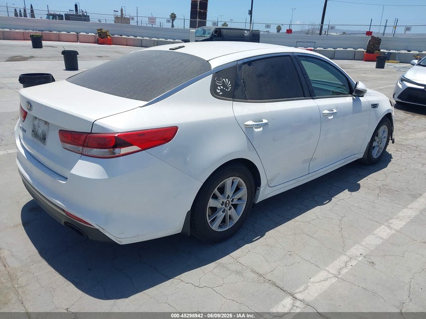 2016 Kia Optima VIN KNAGT4L32G5095724 IAAI salvage auction — REAR END, Salvage Title, sold $825 on 2026-07-08 (photo 4)