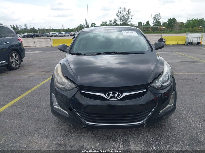 2014 Hyundai Elantra VIN KMHDH4AE5EU041621 IAAI salvage auction — THEFT, Salvage Title, sold $950 on 2026-07-16 (photo 6)