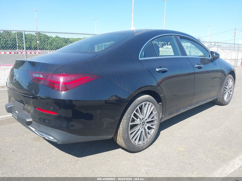 2025 Mercedes-benz Cla-klasse VIN W1K5J4GB9SN522638 IAAI salvage auction — LEFT SIDE, Clear (New Jersey), sold $15,025 on 2026-07-11 (photo 4)