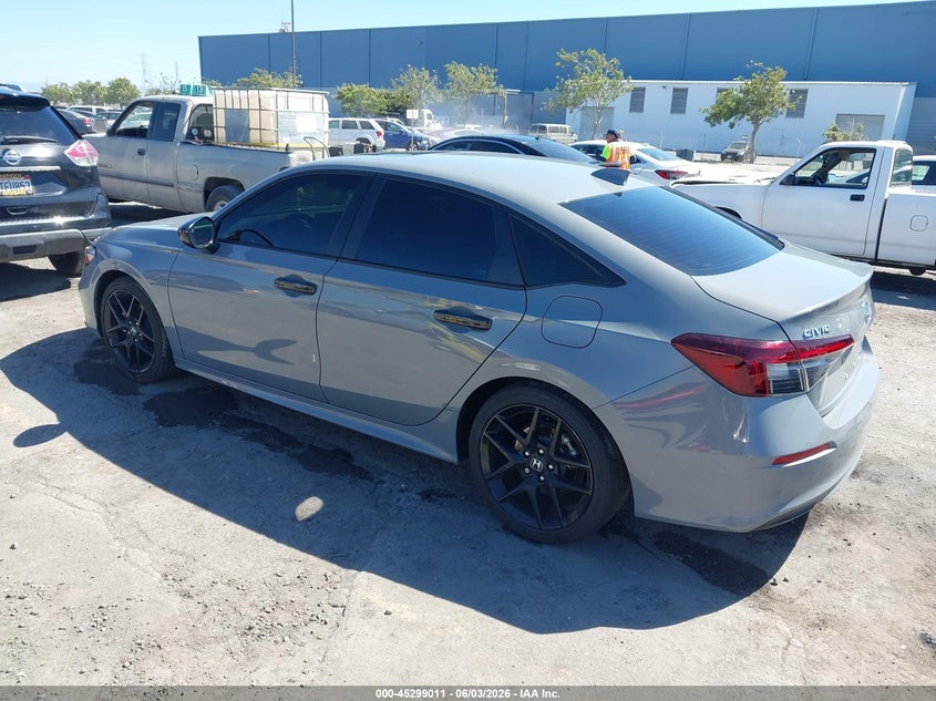 2025 Honda Civic VIN 2HGFE4F89SH325651 IAAI salvage auction — RIGHT FRONT, Salvage Title, sold $7,300 on 2026-07-29 (photo 3)