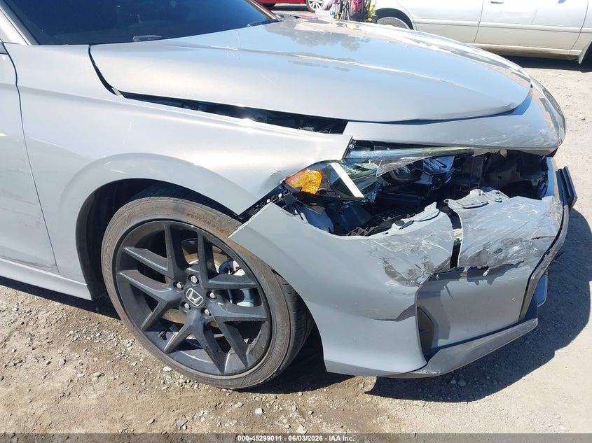 2025 Honda Civic VIN 2HGFE4F89SH325651 IAAI salvage auction — RIGHT FRONT, Salvage Title, sold $7,300 on 2026-07-29 (photo 6)