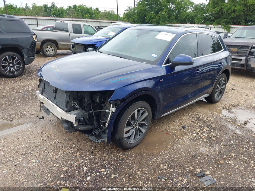 2022 Audi Q5 VIN WA1EAAFY3N2115395 IAAI salvage auction — FRONT END, Salvage Title, sold $13,000 on 2026-07-09 (photo 2)