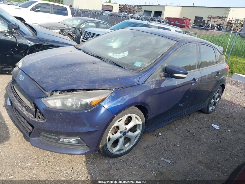 2016 Ford Focus st VIN 1FADP3L90GL200075 IAAI salvage auction — FRONT END, Salvage Title, sold $975 on 2026-07-09 (photo 2)