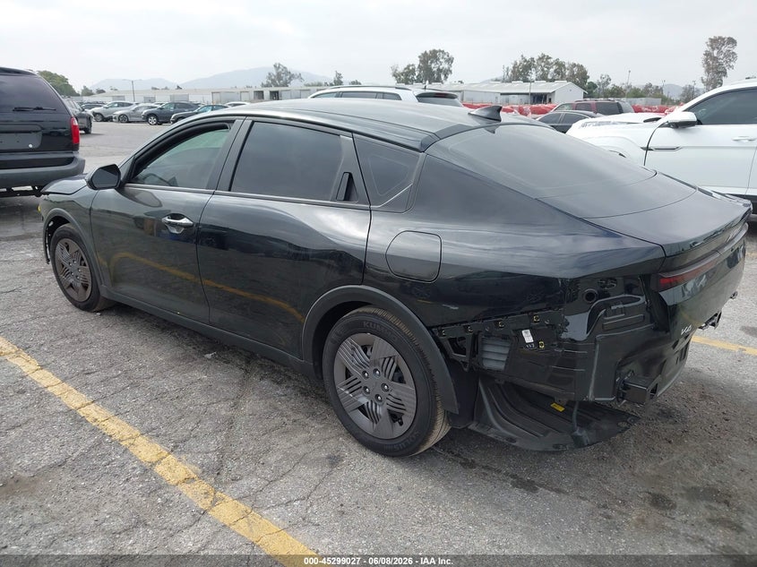 2026 Kia K4 VIN 3KPFT4DE6TE323754 IAAI salvage auction — FRONT & REAR, Salvage (California), sold $5,700 on 2026-07-29 (photo 3)