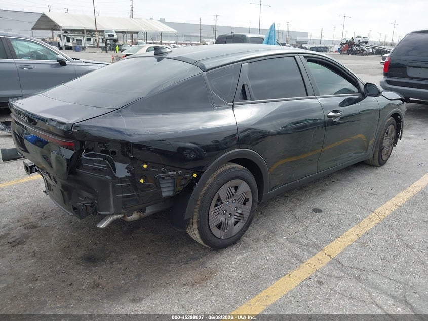 2026 Kia K4 VIN 3KPFT4DE6TE323754 IAAI salvage auction — FRONT & REAR, Salvage (California), sold $5,700 on 2026-07-29 (photo 4)