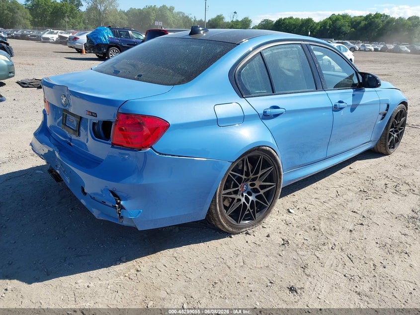 2018 BMW M3 VIN WBS8M9C52J5J79447 IAAI salvage auction — FRONT & REAR, Salvage (New Jersey), sold $22,200 on 2026-08-03 (photo 4)