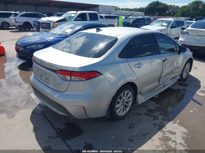 2020 Toyota Corolla VIN 5YFHPRAE3LP026793 IAAI salvage auction — RIGHT SIDE, Salvage Title, sold $6,050 on 2026-07-21 (photo 4)