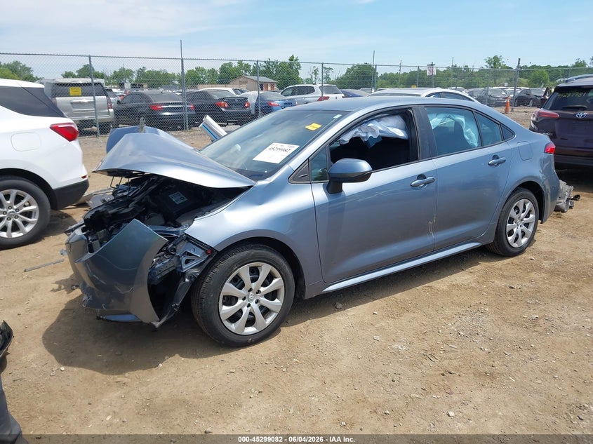 2021 Toyota Corolla VIN 5YFEPMAE7MP203823 IAAI salvage auction — FRONT & REAR, Salvage (Ohio), sold $1,550 on 2026-08-01 (photo 2)