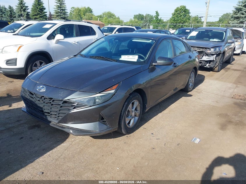 2021 Hyundai Elantra VIN 5NPLL4AG1MH050115 IAAI salvage auction — ROOF, Scrap (Michigan), sold $2,500 on 2026-07-30 (photo 2)