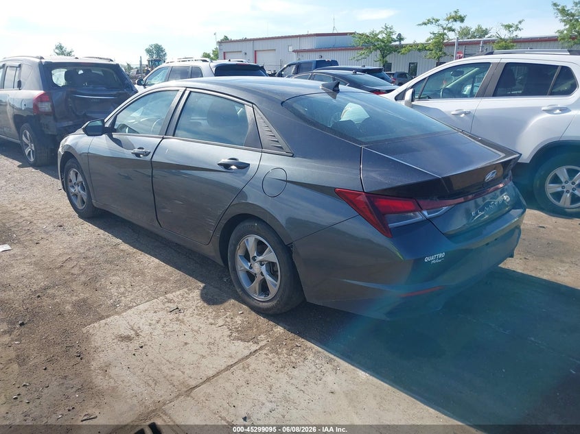 2021 Hyundai Elantra VIN 5NPLL4AG1MH050115 IAAI salvage auction — ROOF, Scrap (Michigan), sold $2,500 on 2026-07-30 (photo 3)