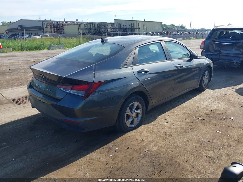 2021 Hyundai Elantra VIN 5NPLL4AG1MH050115 IAAI salvage auction — ROOF, Scrap (Michigan), sold $2,500 on 2026-07-30 (photo 4)