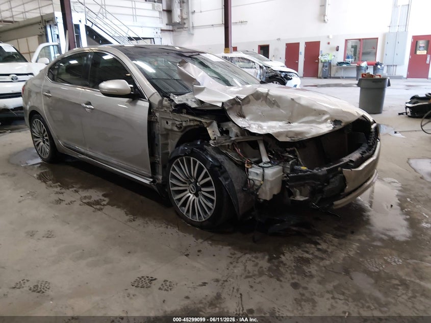 2015 Kia Cadenza VIN KNALN4D75F5171221 IAAI salvage auction — FRONT END, Salvage (Idaho), sold $350 on 2026-07-10 (photo 1)