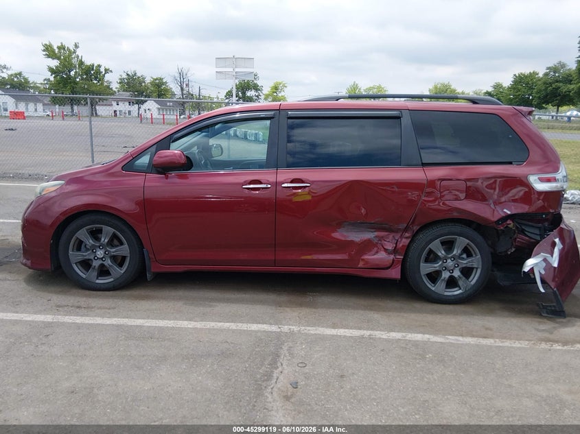 2017 Toyota Sienna VIN 5TDXZ3DC5HS828967 IAAI salvage auction — LEFT SIDE, Salvage (New Jersey), sold $6,150 on 2026-07-27 (photo 6)