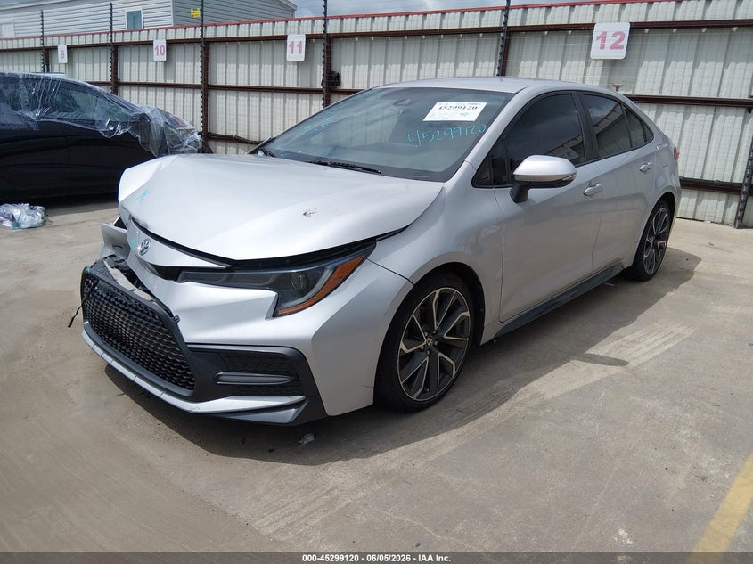 2022 Toyota Corolla VIN 5YFS4MCE6NP115503 IAAI salvage auction — FRONT END, Salvage (Texas), sold $1,050 on 2026-07-21 (photo 2)