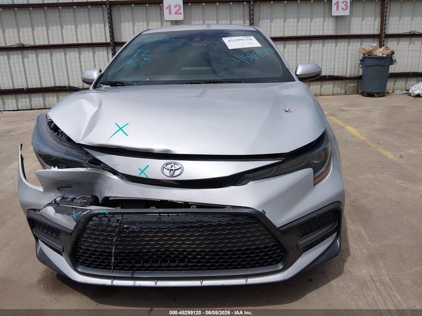2022 Toyota Corolla VIN 5YFS4MCE6NP115503 IAAI salvage auction — FRONT END, Salvage (Texas), sold $1,050 on 2026-07-21 (photo 6)