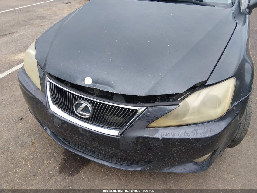 2006 Lexus Is 250 VIN JTHCK262265007652 IAAI salvage auction — FRONT END, Nrc Lienholder Repossession Paperwork (Mississippi), sold $400 on 2026-07-30 (photo 6)