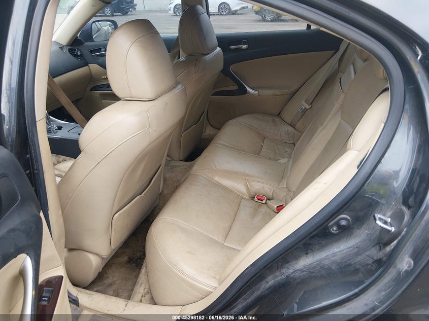2006 Lexus Is 250 VIN JTHCK262265007652 IAAI salvage auction — FRONT END, Nrc Lienholder Repossession Paperwork (Mississippi), sold $400 on 2026-07-30 (photo 8)