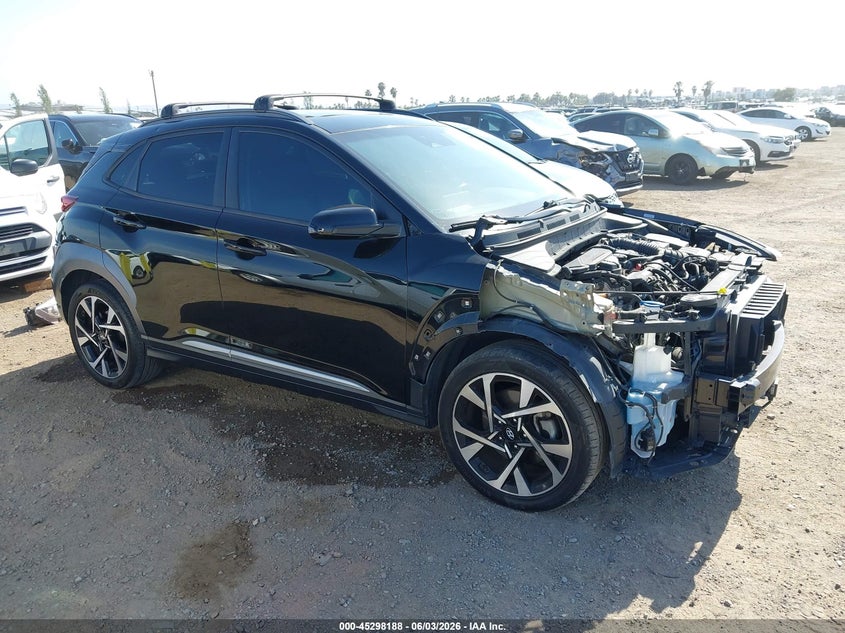 2022 Hyundai Kona VIN KM8K53A34NU794856 IAAI salvage auction — FRONT END, Salvage Title, sold $4,350 on 2026-07-27 (photo 1)