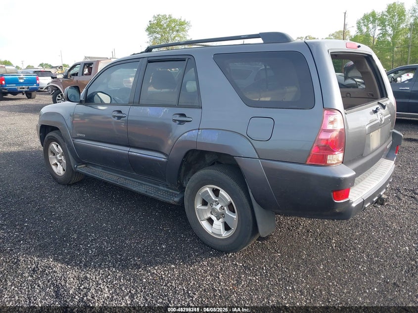 2005 Toyota 4runner VIN JTEZU17R858031359 IAAI salvage auction — UNKNOWN, Repossession Paperwork (South Carolina), sold $2,050 on 2026-07-14 (photo 3)