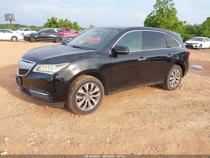 2015 Acura Mdx VIN 5FRYD4H43FB006776 IAAI salvage auction — HAIL, Salvage Title, sold $2,450 on 2026-08-03 (photo 2)