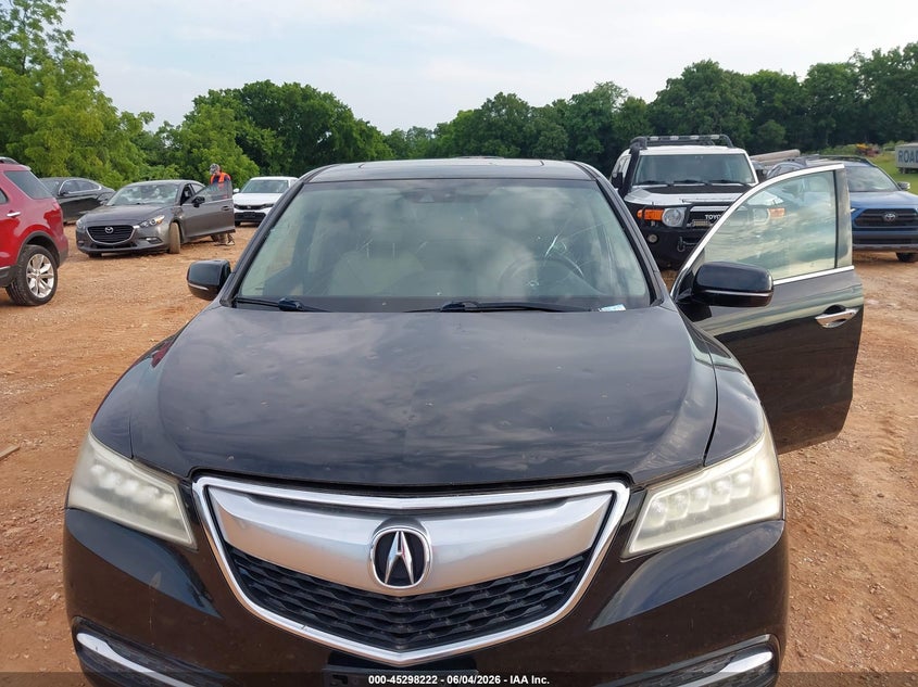 2015 Acura Mdx VIN 5FRYD4H43FB006776 IAAI salvage auction — HAIL, Salvage Title, sold $2,450 on 2026-08-03 (photo 6)