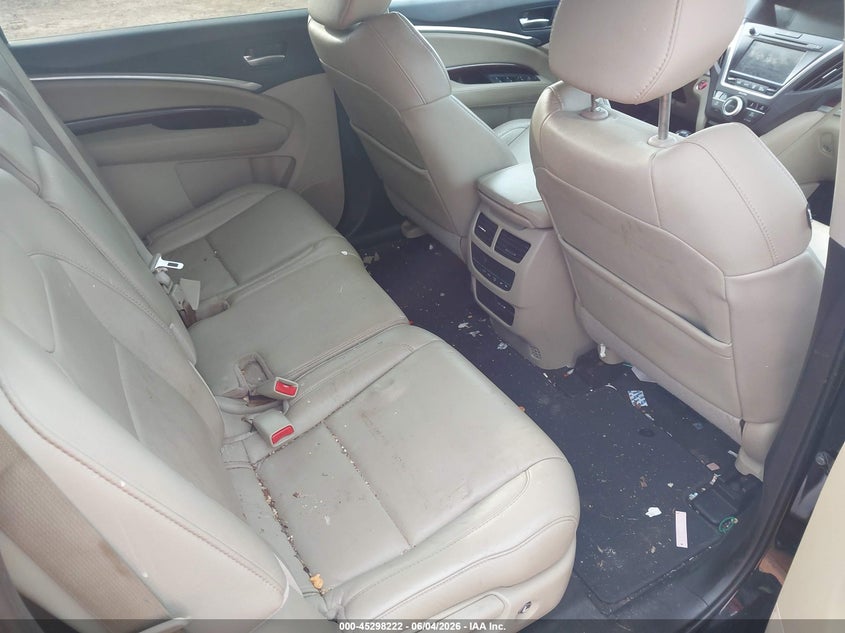 2015 Acura Mdx VIN 5FRYD4H43FB006776 IAAI salvage auction — HAIL, Salvage Title, sold $2,450 on 2026-08-03 (photo 8)