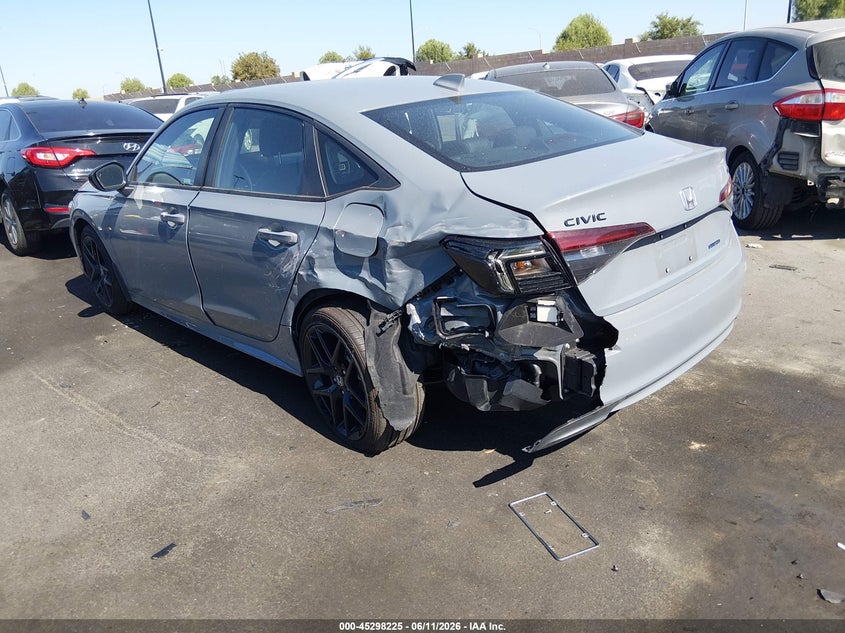 2026 Honda Civic VIN 2HGFE4F83TH315344 IAAI salvage auction — REAR END, Salvage Title, sold $11,400 on 2026-07-31 (photo 6)