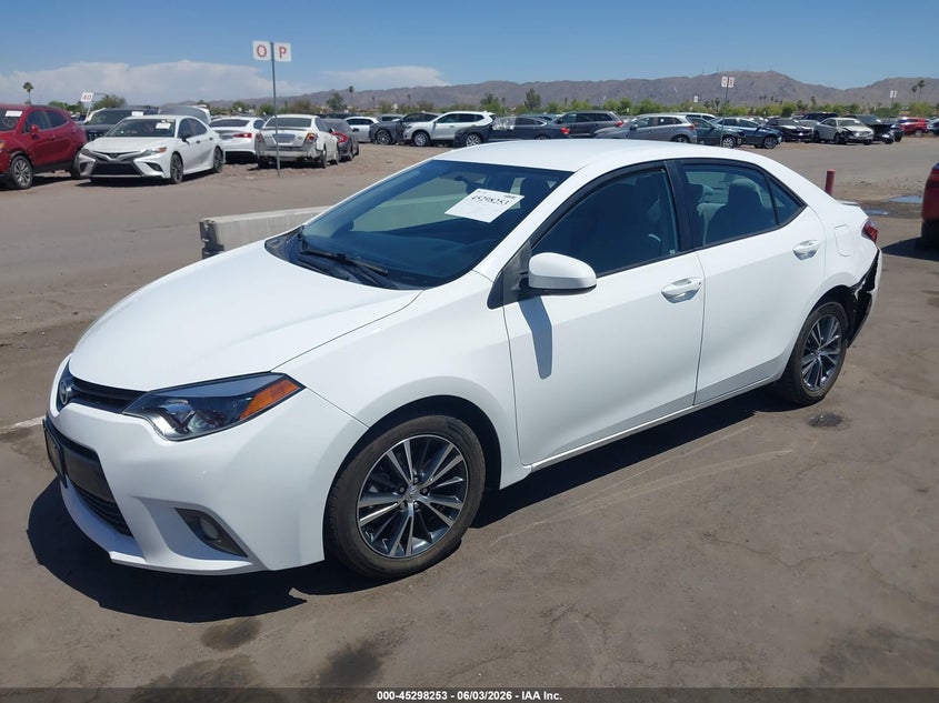 2016 Toyota Corolla VIN 5YFBURHE5GP400282 IAAI salvage auction — REAR END, Salvage Title, sold $3,675 on 2026-07-07 (photo 2)