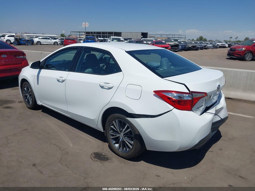 2016 Toyota Corolla VIN 5YFBURHE5GP400282 IAAI salvage auction — REAR END, Salvage Title, sold $3,675 on 2026-07-07 (photo 3)