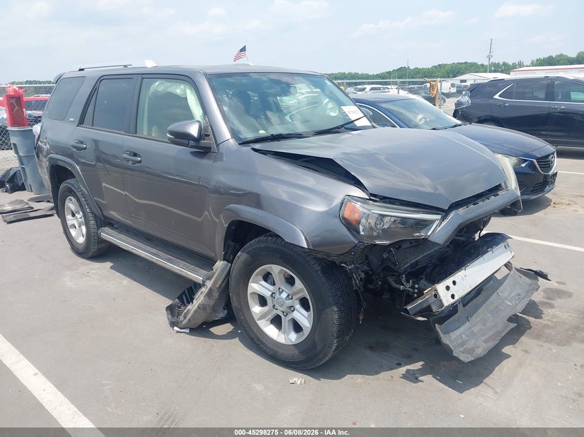 2016 Toyota 4runner VIN JTEZU5JR4G5121435 IAAI salvage auction — FRONT END, Salvage Title, sold $6,450 on 2026-07-22 (photo 1)